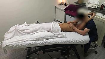 sarah, young indian college student, has first unforgettable massage with sexy natural body