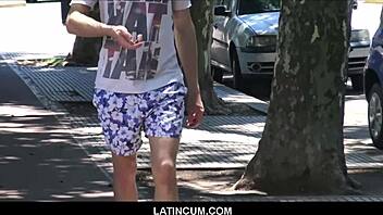 young straight boy paid for gay sex pov on street