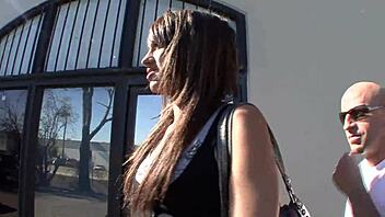 he pounds her pussy hard with his monster cock, gives blowjob, then cums on her after orgasm