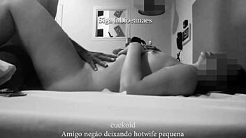 Interracial Corno Filma Esposa Branquinha E Neg�o Amigo Deixando Ela Pequeninhas Cuckold Sessions