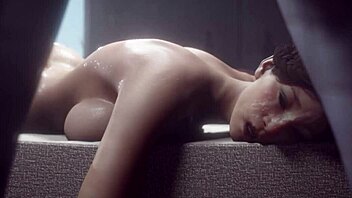 two big dicks surprise the milf in hot 3d futa threesome animation