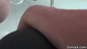 Unfaithful English Mature Lady Sonia Flashes Her Huge Tits In Lingerie