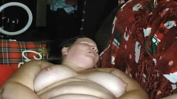 wow, this milf squirts using two huge dildos 😍 orgasm time