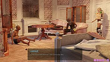 3D game of rough anal sex with homeless hobos
