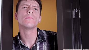 milf stepsibs sharin young stud's huge cock