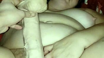 wow, this milf squirts using two huge dildos 😍 orgasm time