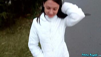 publicagent - college teen with tight body takes first huge cock in hotel! 😍