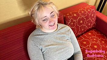 Annie's Pukey Audition With Big Natural Tits