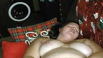 wow, this milf squirts using two huge dildos 😍 orgasm time