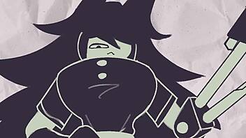Miss Circle in action-packed animation