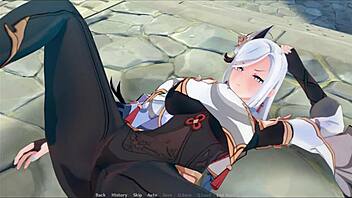 I'm klee in this prank adventure, getting gangbanged and bound outdoors with toys and fingering.