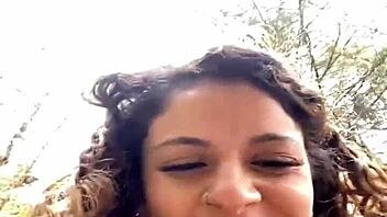 alana explores self-pleasure with small tits