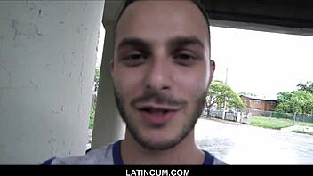 young straight boy paid for gay sex pov on street