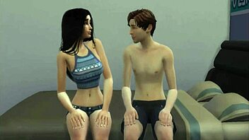 My cousin sucks my cock then I break her ass