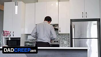 dadcreep sean peek feels rocky vallartas big boner and fucks him doggystyle