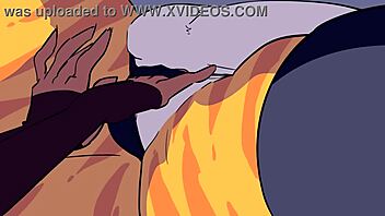 Beautiful girls with big cans sleep together on a single bed