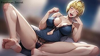 Stepmom plots revenge in a wild anime scene with huge outfits and intense drama