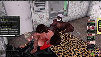 Blonde addicted to big black cocks gets creampie