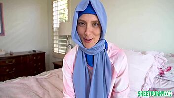 Eastern girl Izzy Lush breaking rules with big cock in missionary