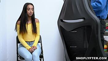 i'm a teen slut getting my pussy rammed by the store officer, oh no