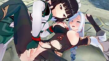 I'm klee in this prank adventure, getting gangbanged and bound outdoors with toys and fingering.