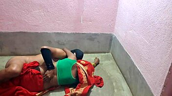 Newly married Indian housewife’s first night with a bodybuilder husband at home