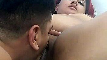 Gives Good Blowjob Until He Makes Her Cum on Face with Licking