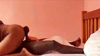 Cum On Ass As Ebony Milf Rides Monster Black Cock!