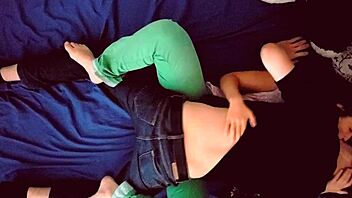 Young couple having sex top view - wanna watch us bang?