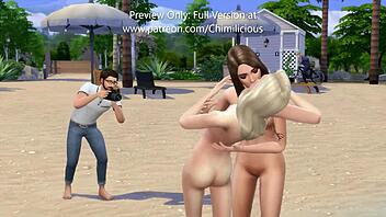 Lucky Cameraman Feels Intense Pleasure In Threesome With Super Models.