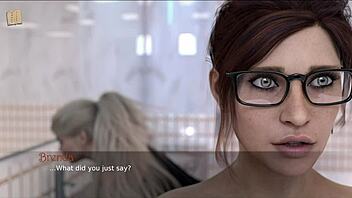 Blonde 3D Cartoon Girl Explores Erotic Game Adventures