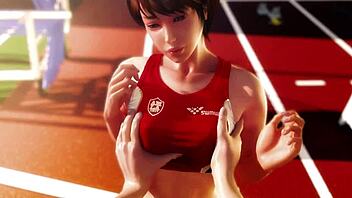 3D Hentai Animation Of Athlete With Coach