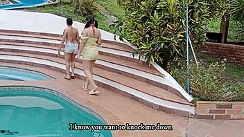 Hermanastras lick wet pussies alone at home