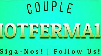 blonde wife bends over for delivery guy while husband works