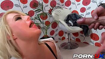 Chubby British maid Bonnie Rose gets banged hard by boss