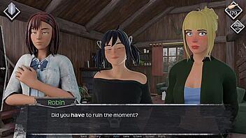 Hentai game with big-boobed MILF and monster cock