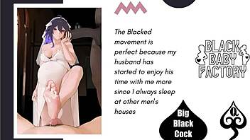 Дрочу на анимешных черных сучек из Blacked с JOI