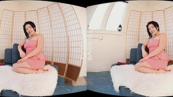 Amateur Hope Gold Cums Hard in Virtual Reality Solo