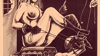 vintage erotic drawings from retro anime hentai collection