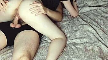 Horny stepsister rides my fat cock