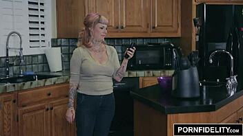 Natasha Vega moans loud with two cumshots in Pornfidelity parody.