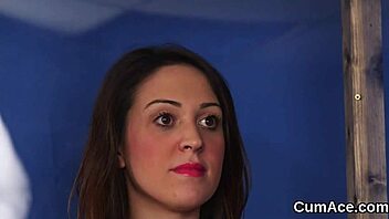 Spicy Kitten Receives Facial And Swallows The Juice