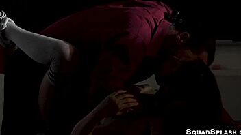 Lulu Chu jerks and sucks big dicks