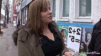 yo, teen 18+ with mega ass gets banged in berlin street casting for cash