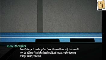 A walkthrough of the erotic visual novel My new family 19