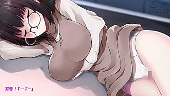 A literature student and her professor in anime porn