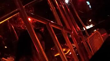 Frankie Strips in Hot Stockings and Heels