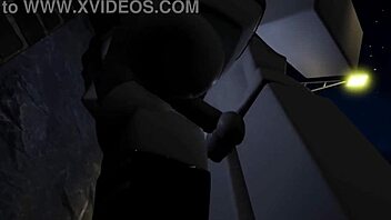 kyller sucking in the alley, 3d cartoon blowjob scene from rr34 anime