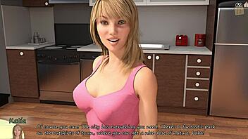 Gina's gorgeous friends stunned by big tits in erotic cartoon.