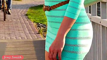 jeny smith rocking a see-through dress in public